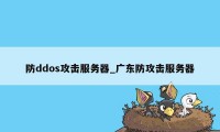 防ddos攻击服务器_广东防攻击服务器